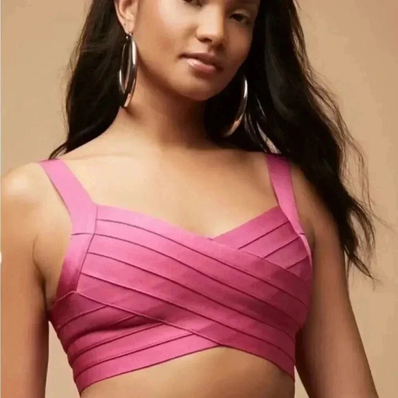 Herve Leger & Forever 21 Yellow Bandage Top - Picture 3 of 10